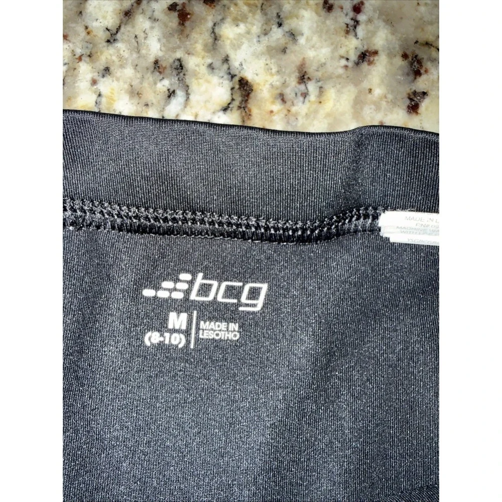 BCG girls Sz M 8-10 black biker‎ shorts. Comfortable, versatile   1452